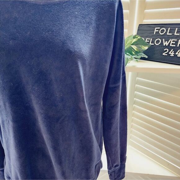 CALIA PLUSH NAVY SWEATSHIRT SIZE MED - Picture 6 of 8